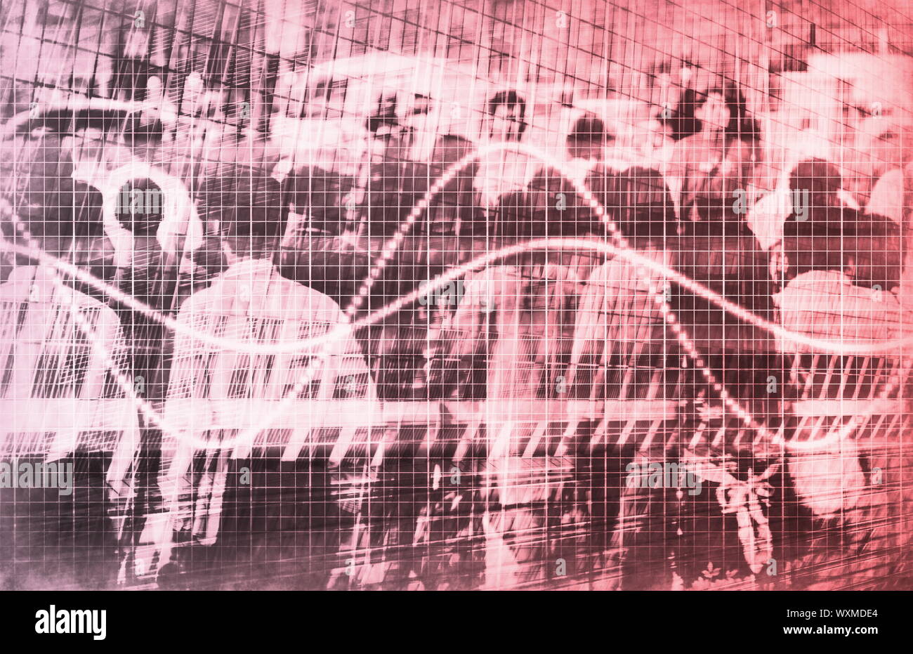 Web Traffic Data Analysis Graph Chart Stock Photo Alamy