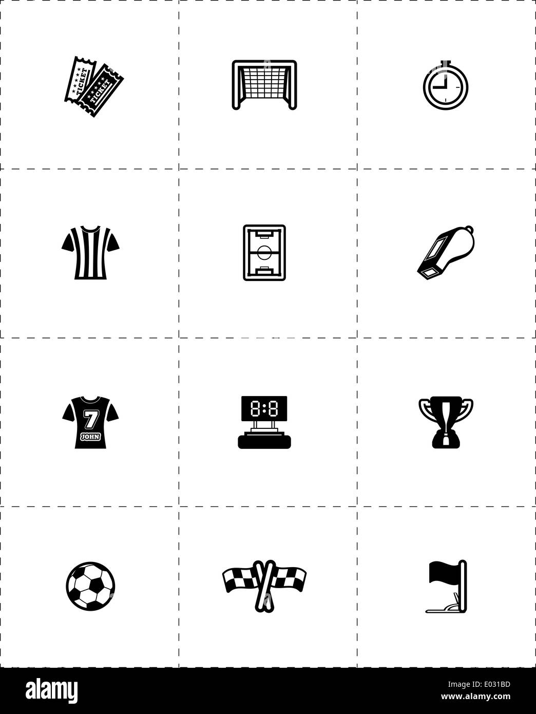 Pictogram soccer piktogramm fussball Fotos und Bildmaterial in hoher