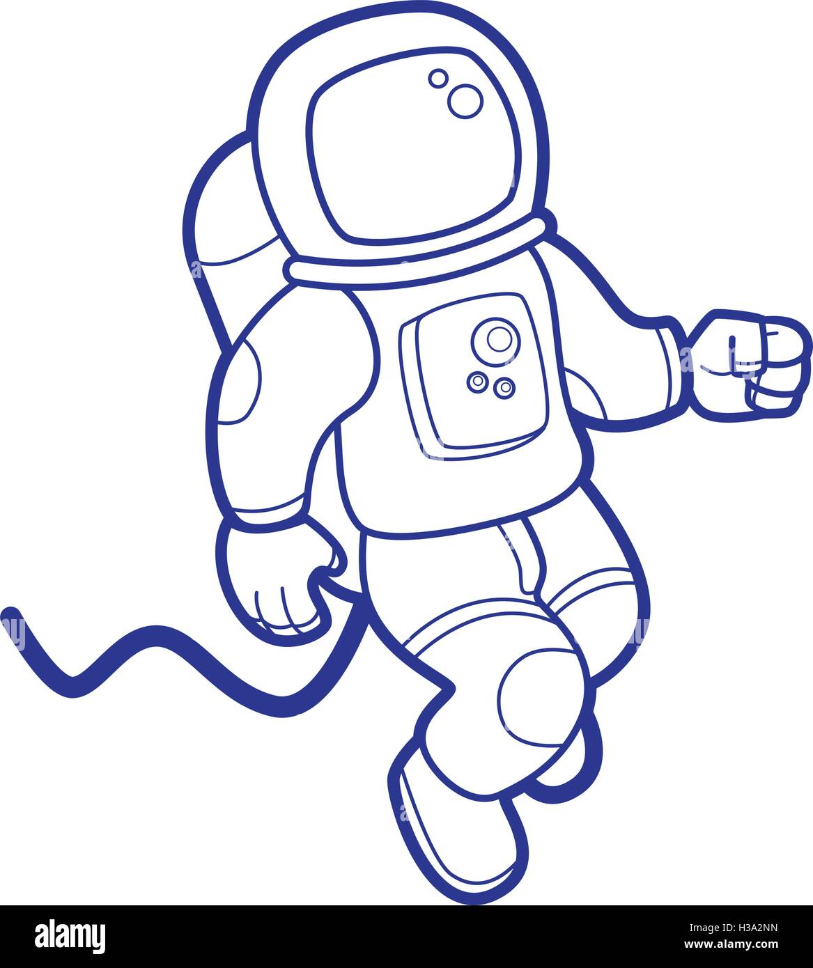 Astronaut Vektor Abbildung Bild 122538241 Alamy