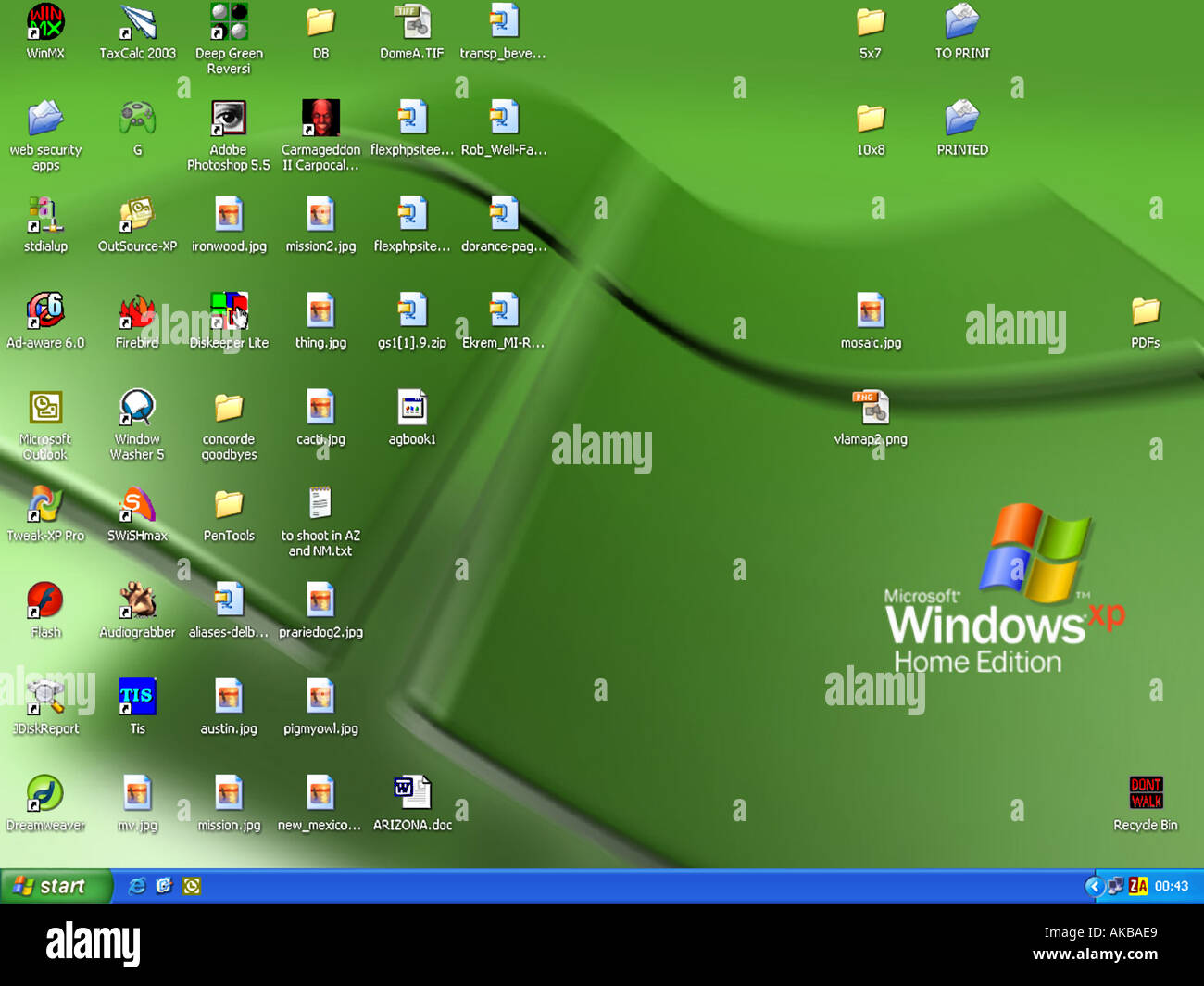 Escritorio de Windows XP Fotografía de stock Alamy