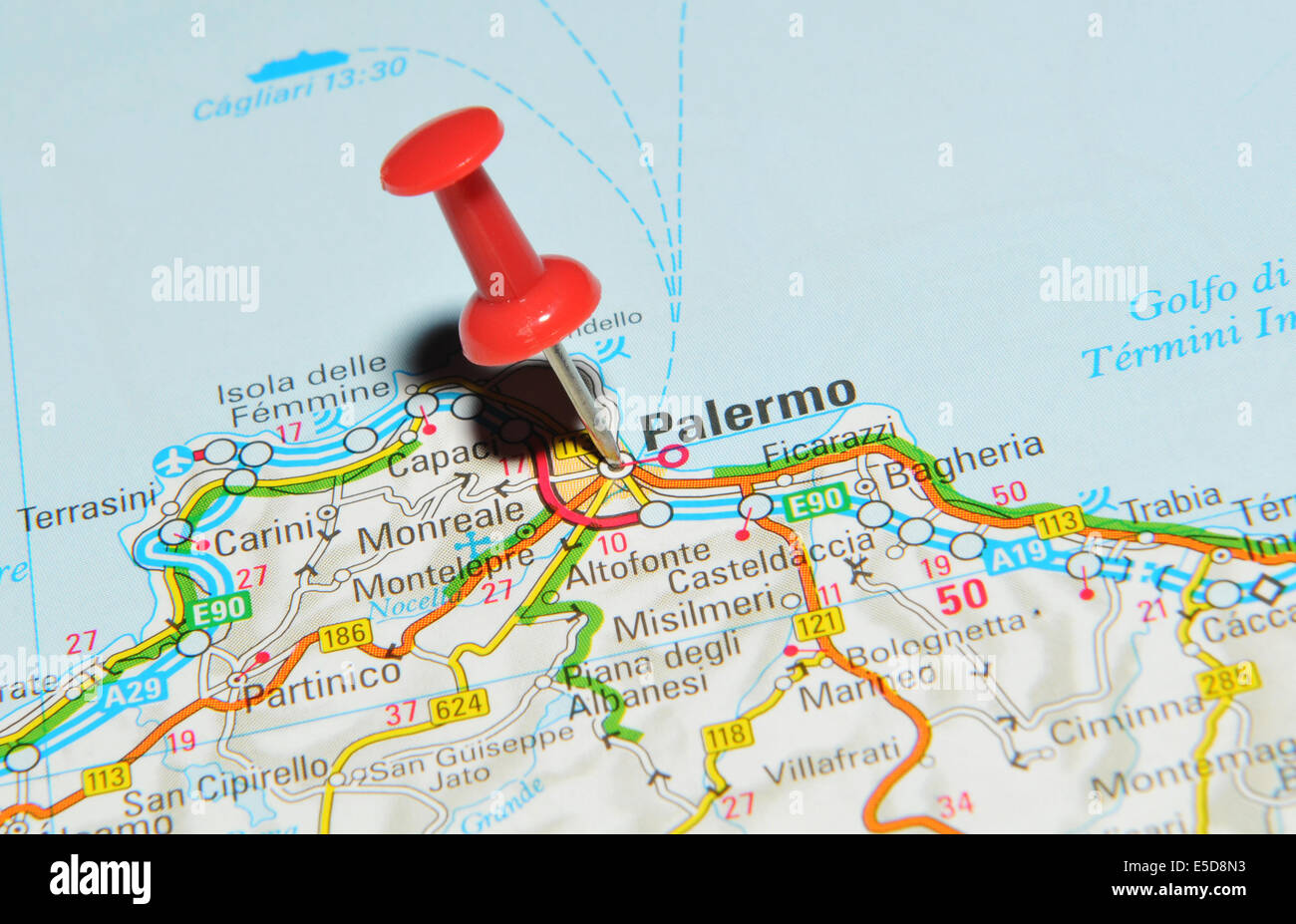 Mapa De La Ciudad De Palermo Fotos e Imágenes de stock Alamy