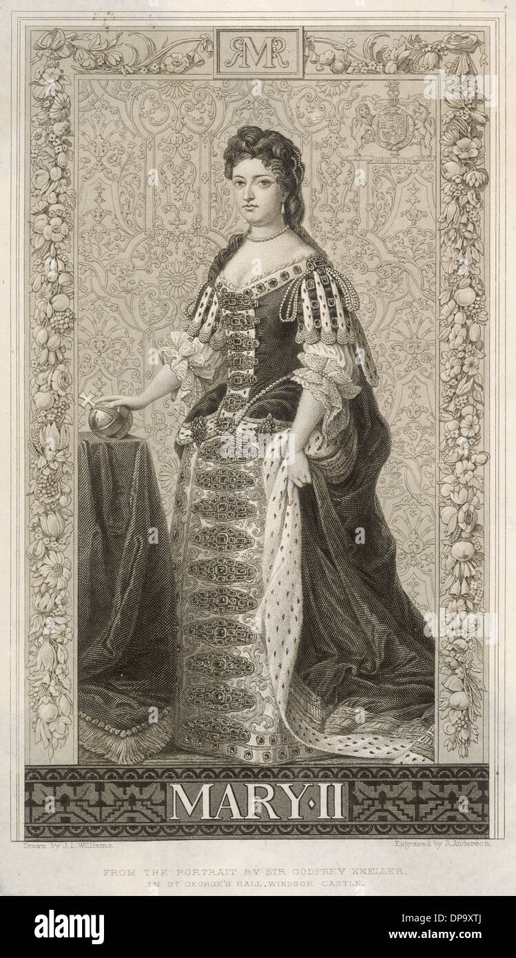 Queen mary ii of england Banque de photographies et d’images à haute