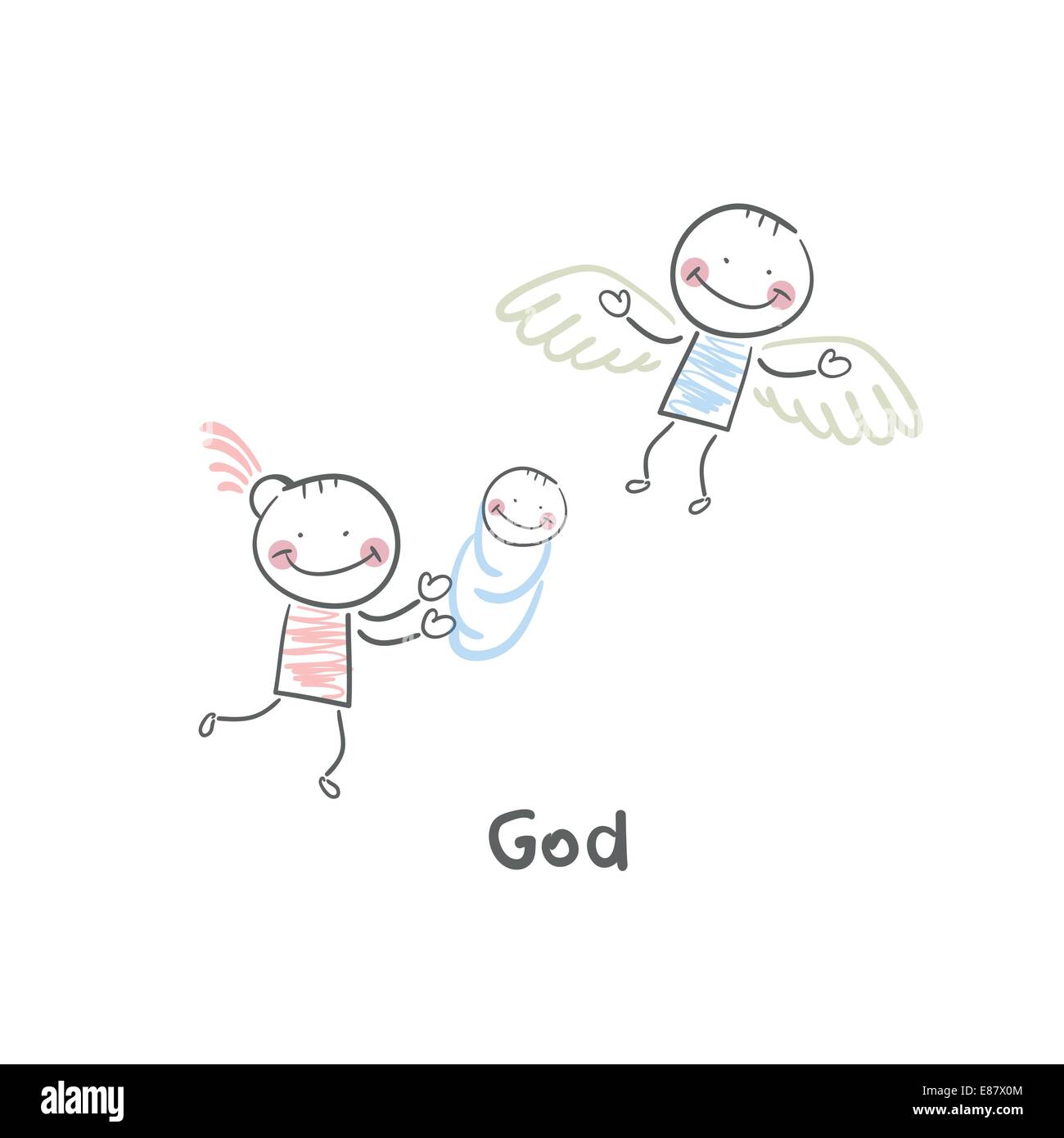 Creation du monde par dieu Banque d'images vectorielles Alamy