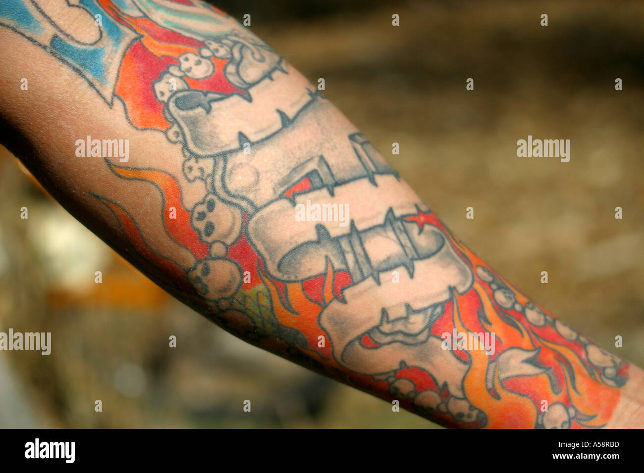 Tattoo Man Arm Colored Immagini E Fotos Stock - Alamy 956_x_1300_jpg