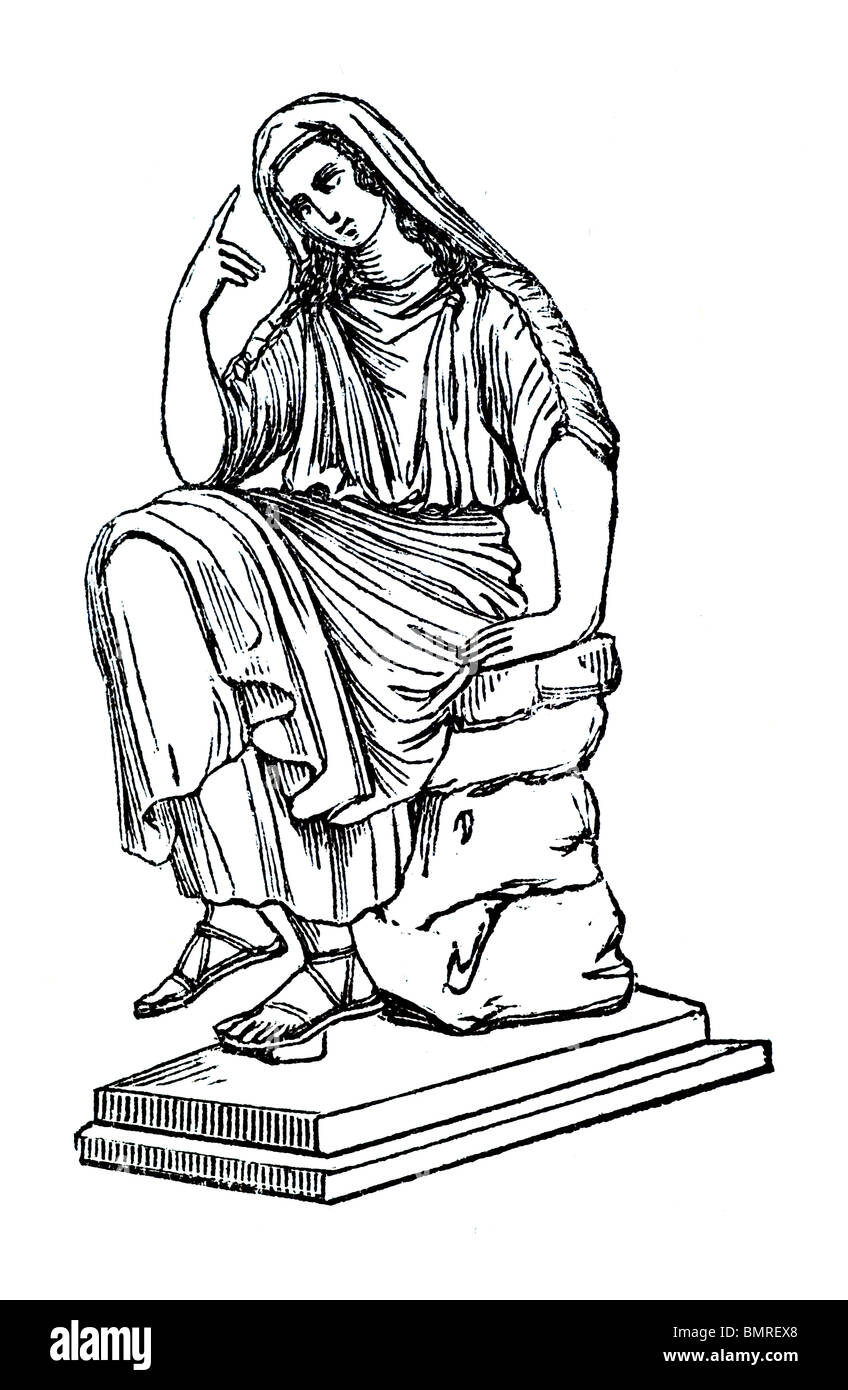 Statua della penelope dolorante immagini e fotografie stock ad alta