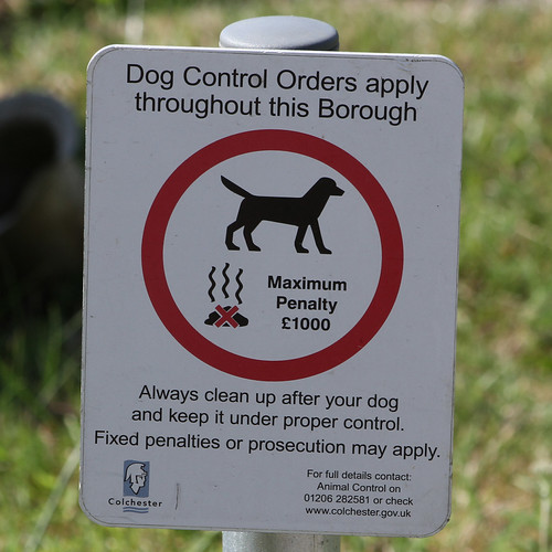Always clean up after your dog and keep it under proper co… Flickr