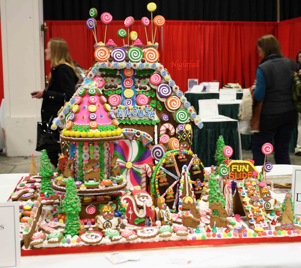 Ginger Betty’s, Quincy MA Gingerbread house, Gingerbread, Christmas
