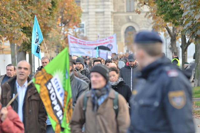 Anti ceta Demo mit Norbert Hofer in Wien austria, bpw