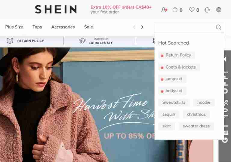 shein customer service email(023)