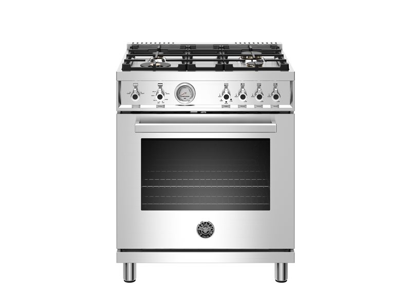 30 inch All Gas Range, 4 Brass Burner Bertazzoni