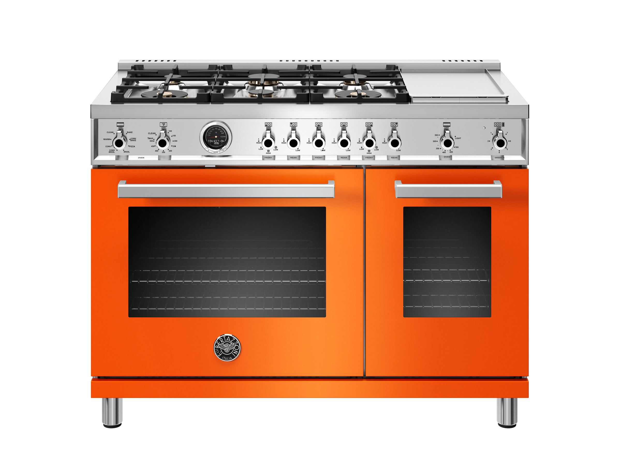 48 TShape Wallmounted Hood, 1 motor 600 CFM Bertazzoni