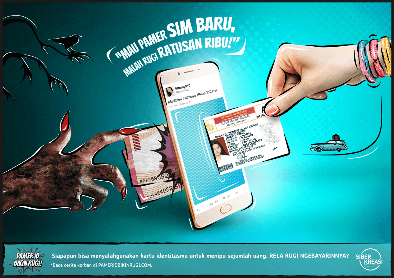 KAMPANYE SOSIAL UBAH KEBIASAAN PAMER KARTU IDENTITAS DI