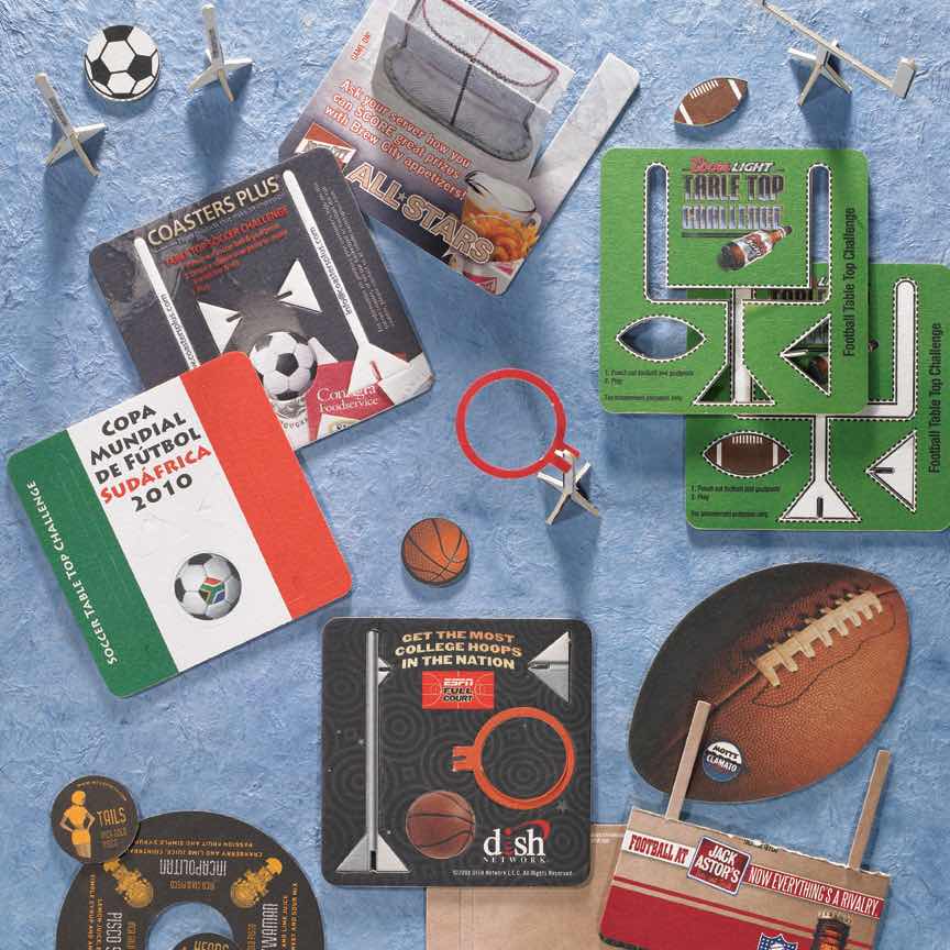 Coasters Plus Sports Games of Custom Printed Coasters