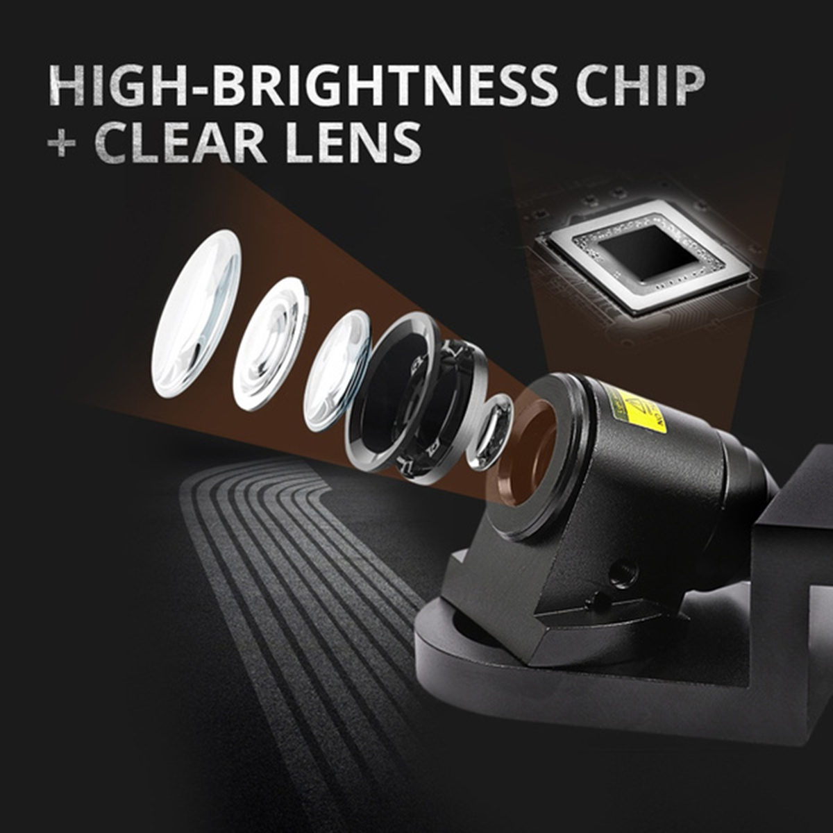 Doxmall Universal Car Led Angel Wing Logo Projecter Ghost Shadow Laser