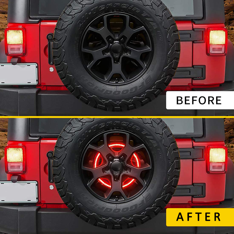 Doxmall Jeep Spare Tire Brake Lights for Jeep Wrangler 20072018 JK JKU