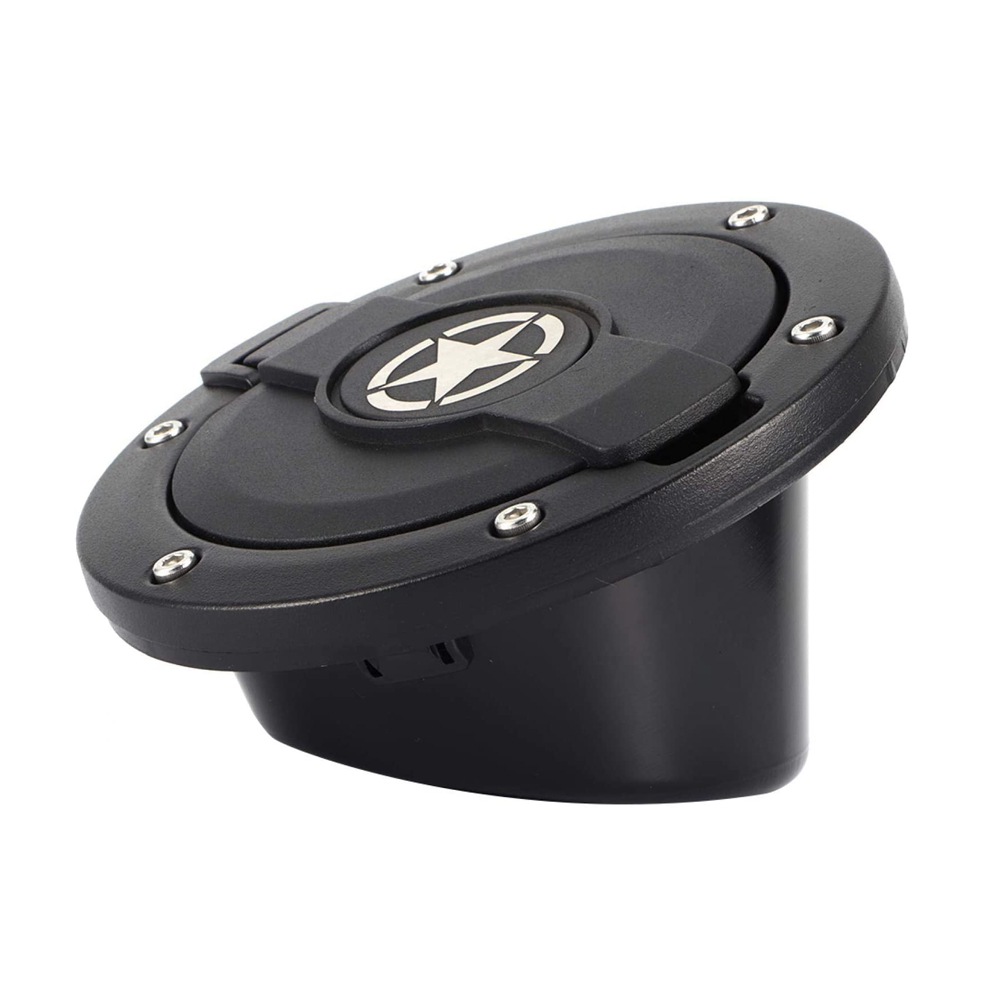 DOXMALL Black Gas Tank Cap Aluminum Alloy FiveStar Twodoor/Fourdoor