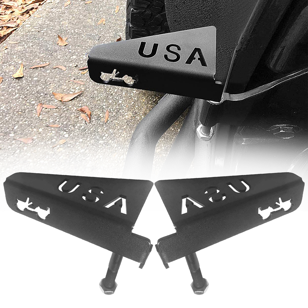 Doxmall Pair JK JKU Foot Pegs USA Style Black Footrest Pedal for 2007