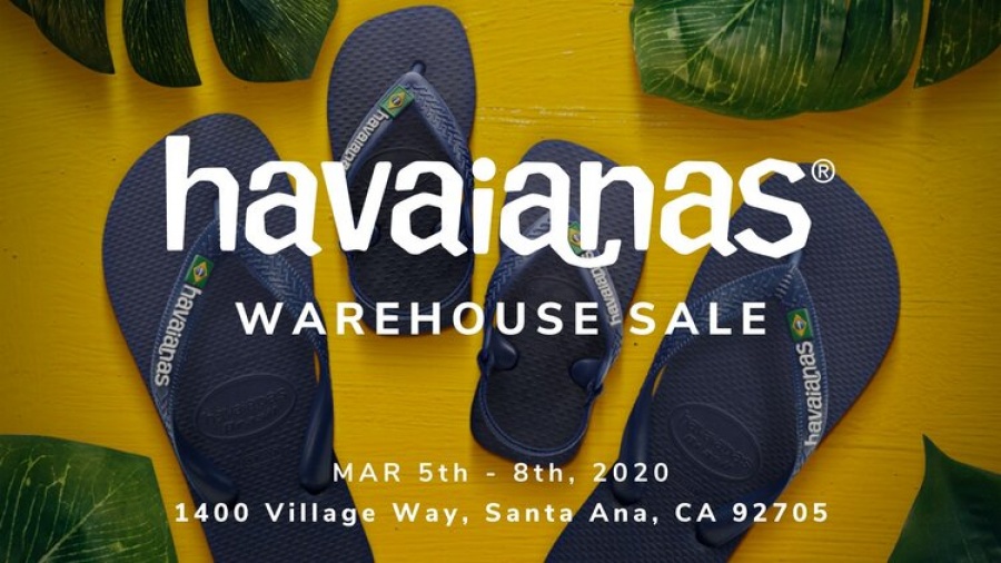 Havaianas Warehouse Sale Sample sale in Santa Ana