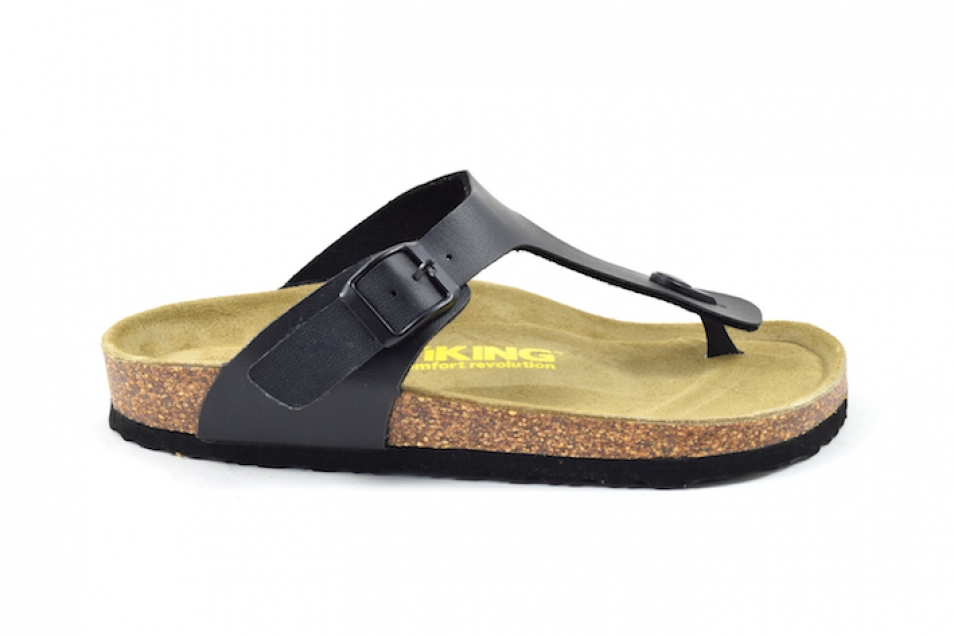 Laguna Black Cork Sandals for Women Women's Viking Sandals