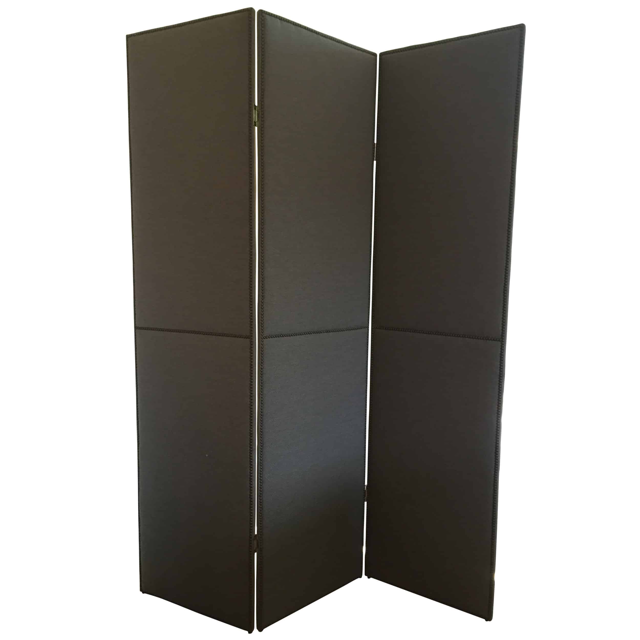 3Paneled Upholstered Floor Screen/Room Divider Cabana Home