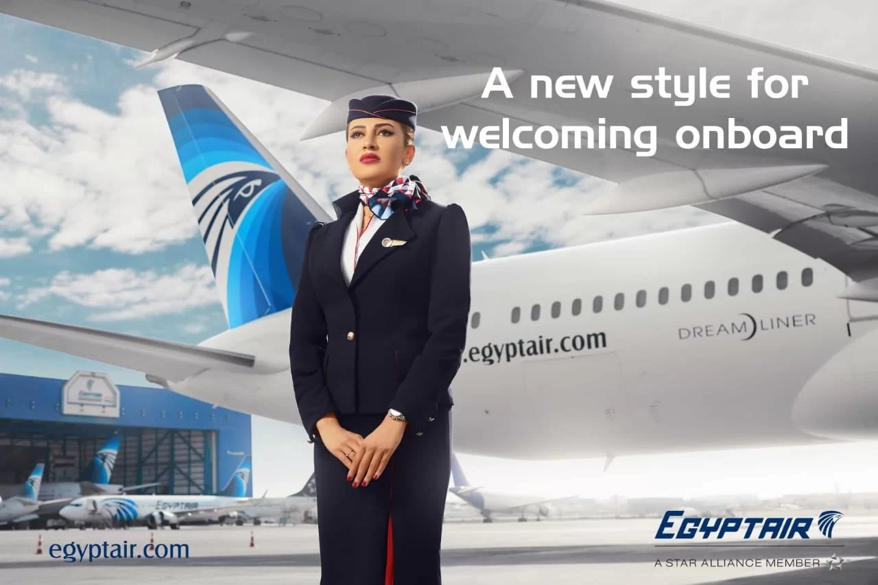 Discover New EgyptAir Cabin Crew Uniforms