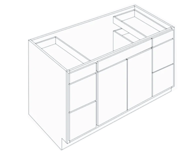 Vanity Sink DrawerShake Blue