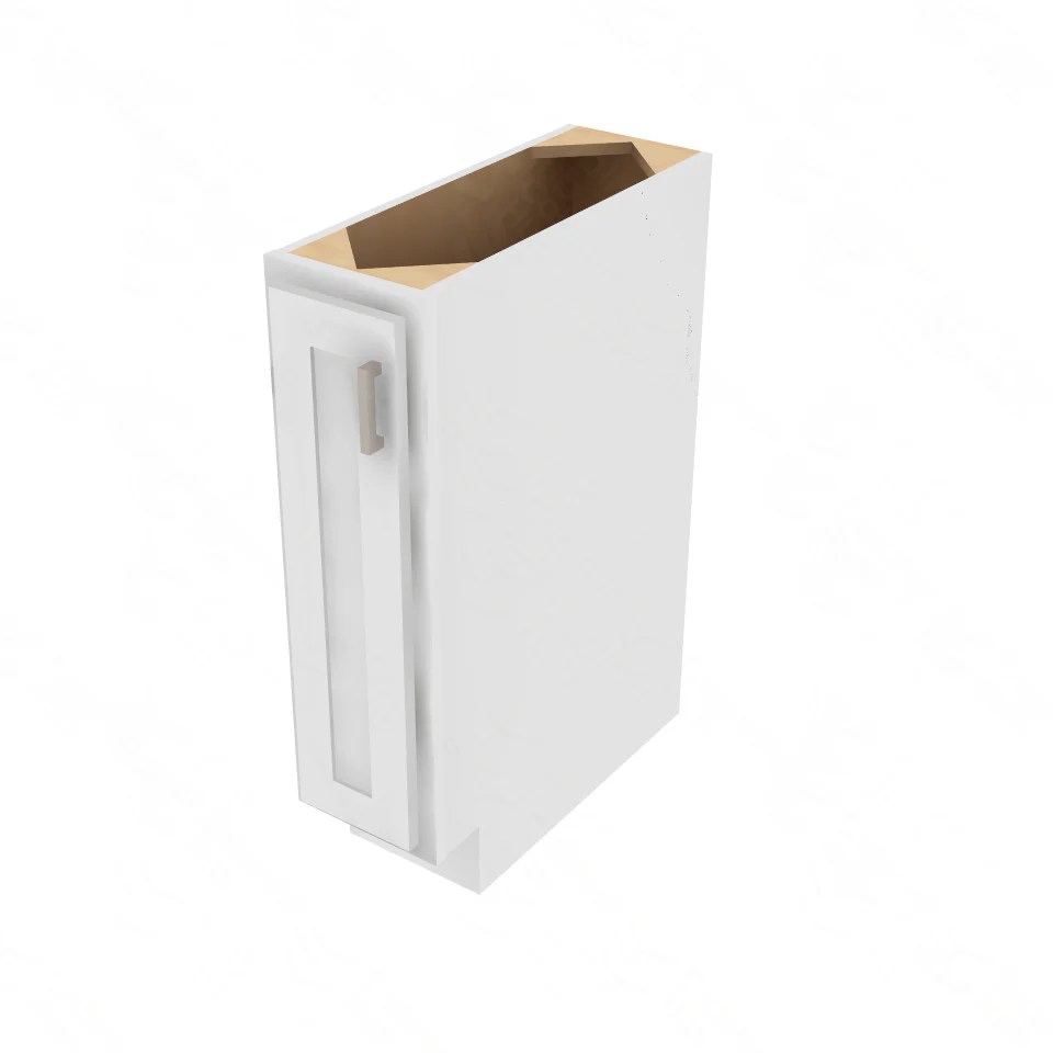 Essential White Single Door Full Height Base 9" W