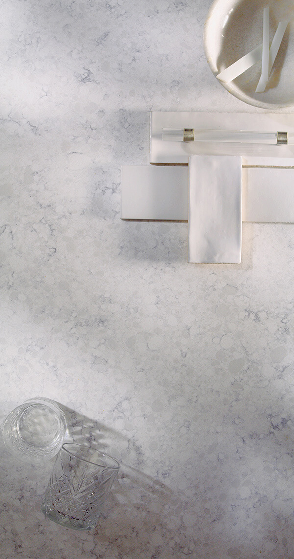 DuPont Corian Quartz Stratus White Countertops CD