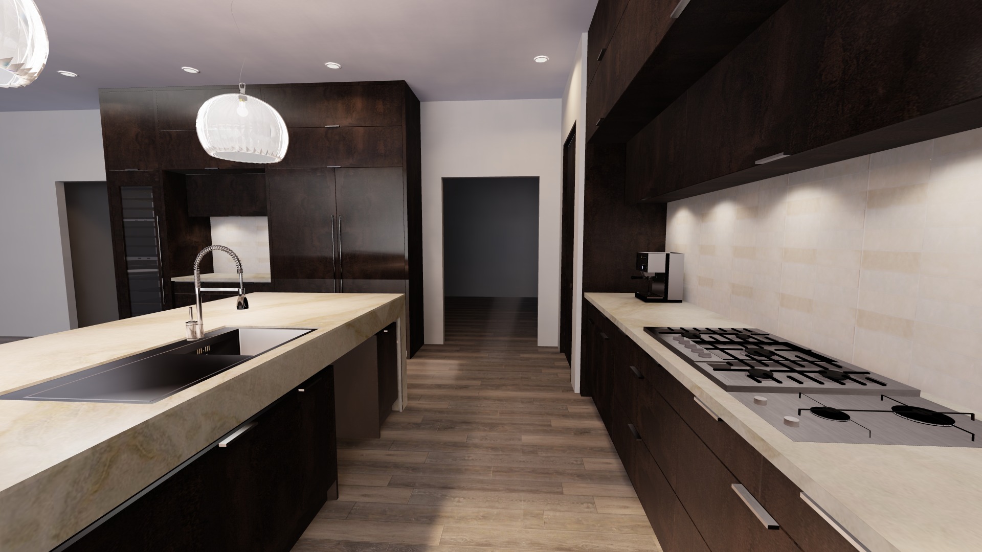 Reliance Quartz Modern Kitchen Countertops CD