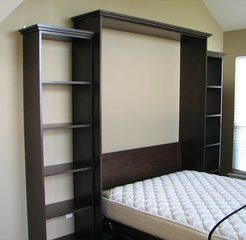 King wall bed with sofa storage Murphy bed Systems