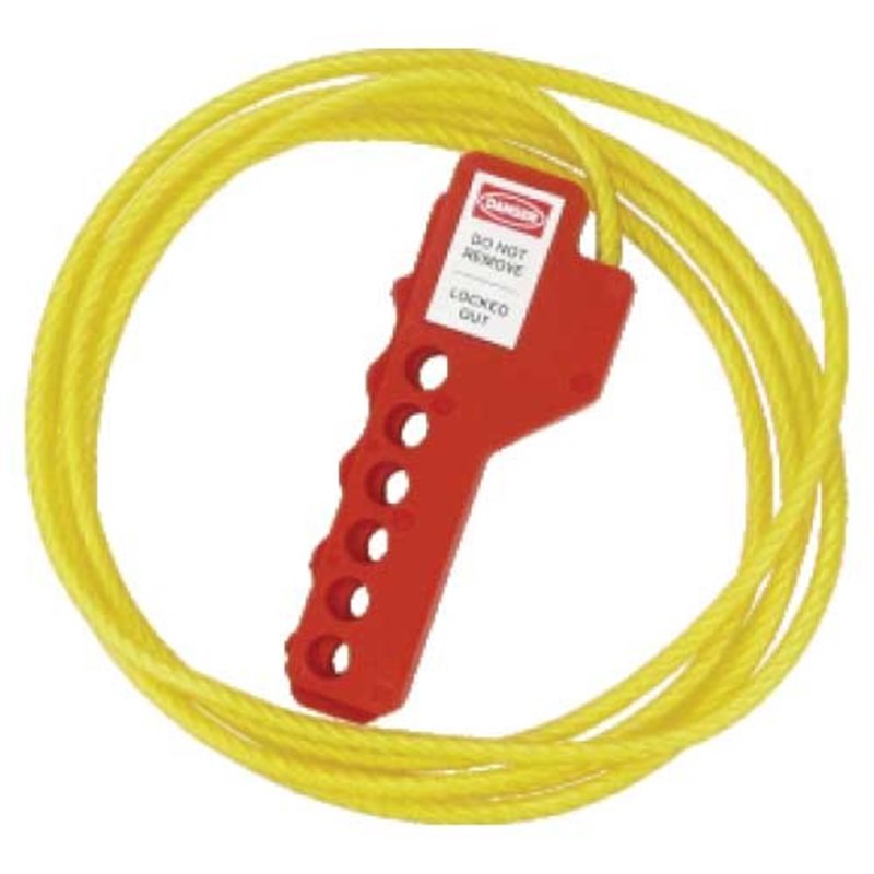 LOCKOUT SIMPLE CABLE LOCK (PVC COATED NYLON) 5mm