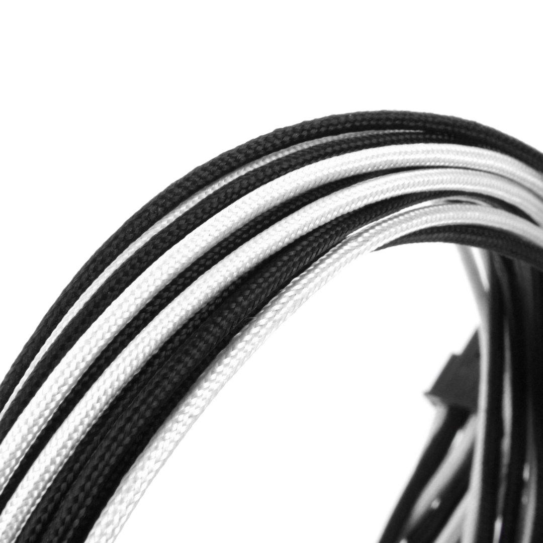 CableMod Basic Cable Extension Kit 6+6 Pin Series BLACK / WHITE