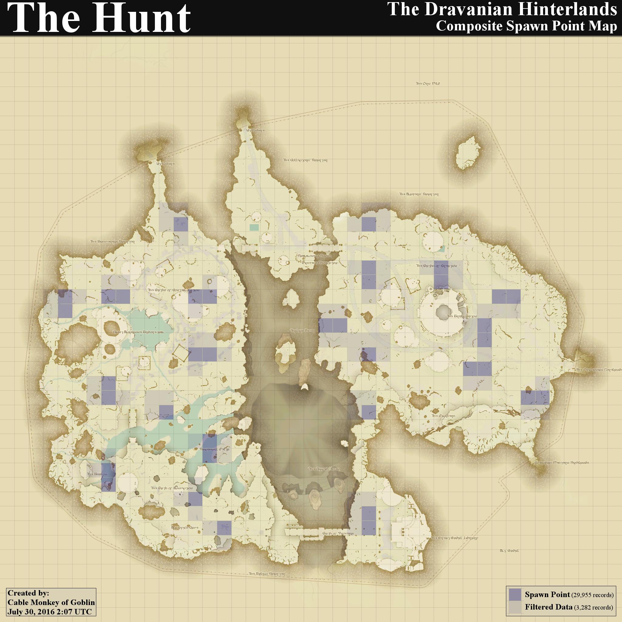 Final Fantasy XIV Hunt Maps