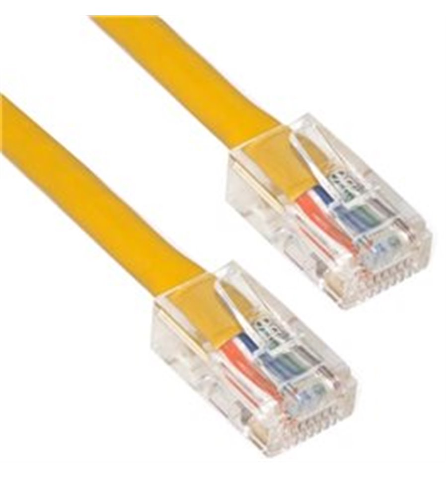 10Ft Cat5e Plenum Cable Yellow