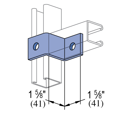 Unistrut P1347 ZShaped Bracket