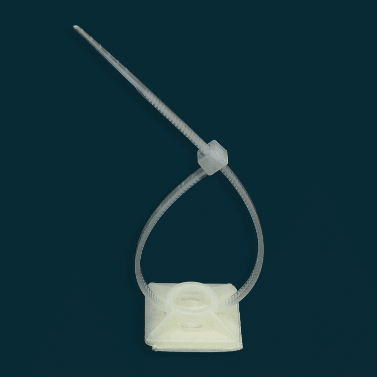 19mm x 19mm black adhesive bases for cable ties (100pk) Sunlec Cableties