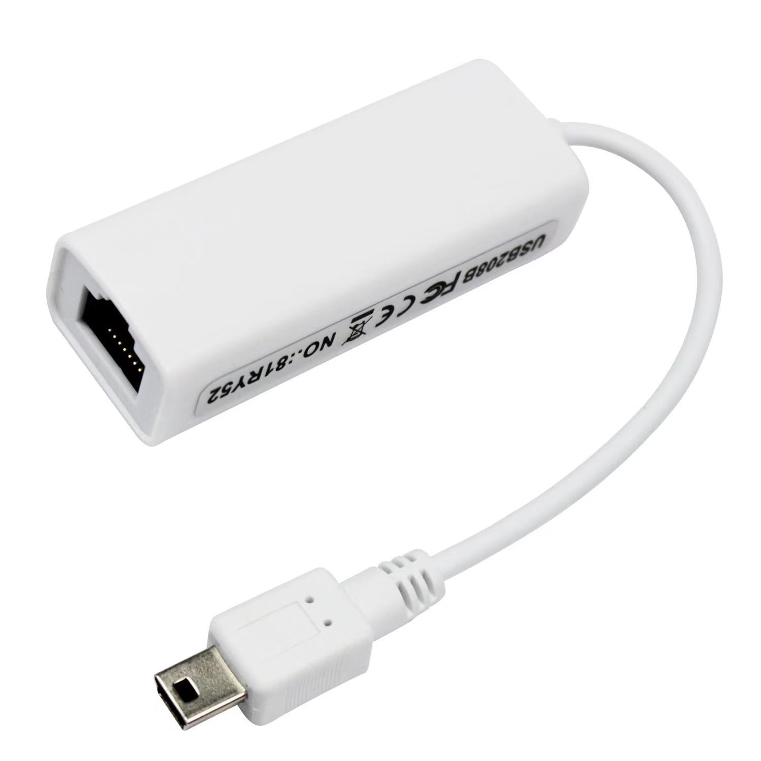 1Gbps USBC to RJ45 LAN Adapter white color cable top quality cabletolink