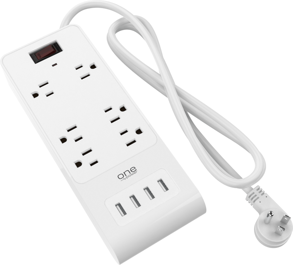 6 OUTLET, QUAD USB, POWER BLOCK SURGE PROTECTOR PSS641