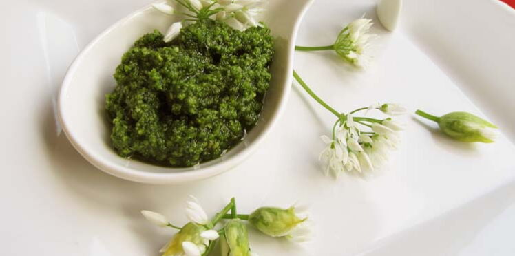 Pesto maison de feuilles d’ail des ours rapide découvrez les recettes