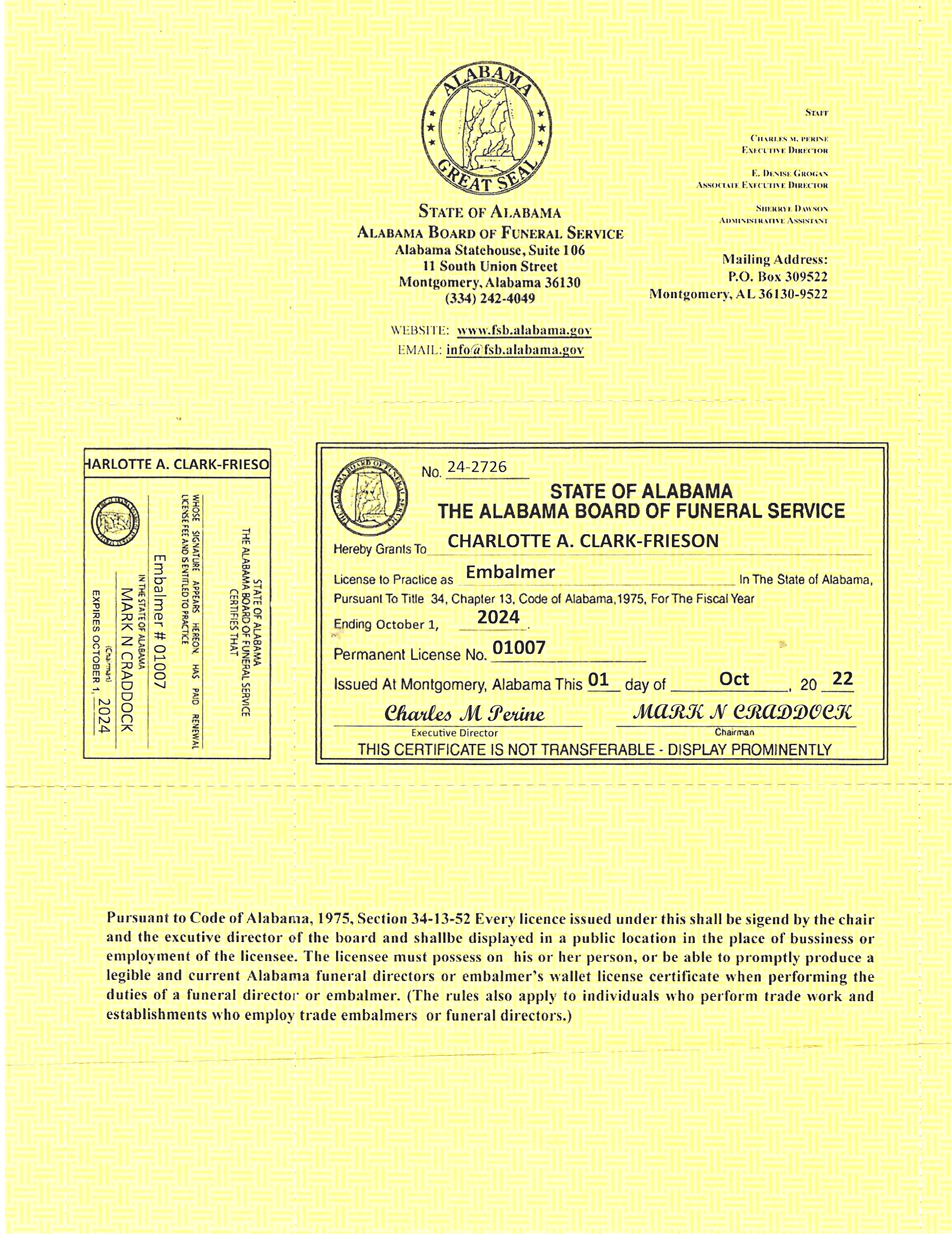 Charlotte A. ClarkFrieson, State Licensed Insurance Professional