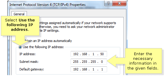 Linksys Official Support Assigning a static IP address on a wired