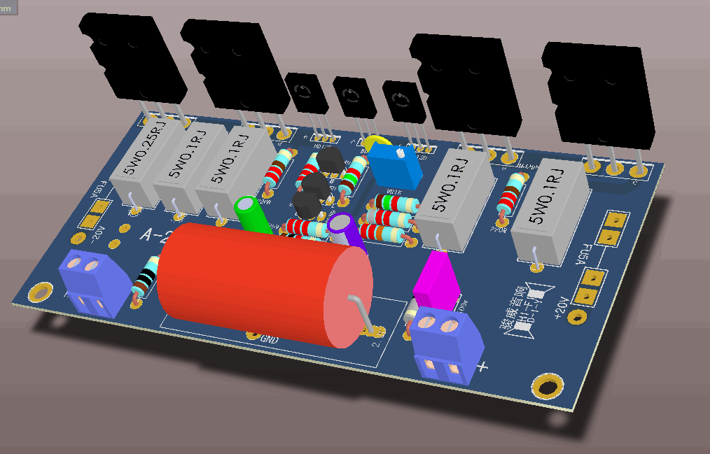 发几个Altium Designer Winter 09做的电路板3D图片和3D模型的制作方法 (amoBBS 阿莫电子论坛)