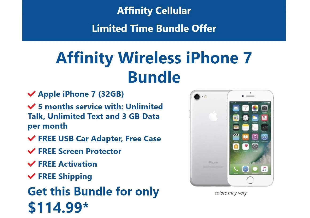 Affinity Cellular Has Deals For iPhone 7 And A Flip Phone Bundled With