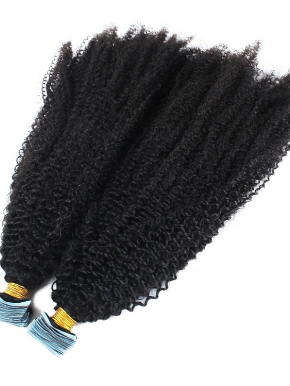 Afro Kinky Coily Tape In Hair Extensions Home CurlsQueen