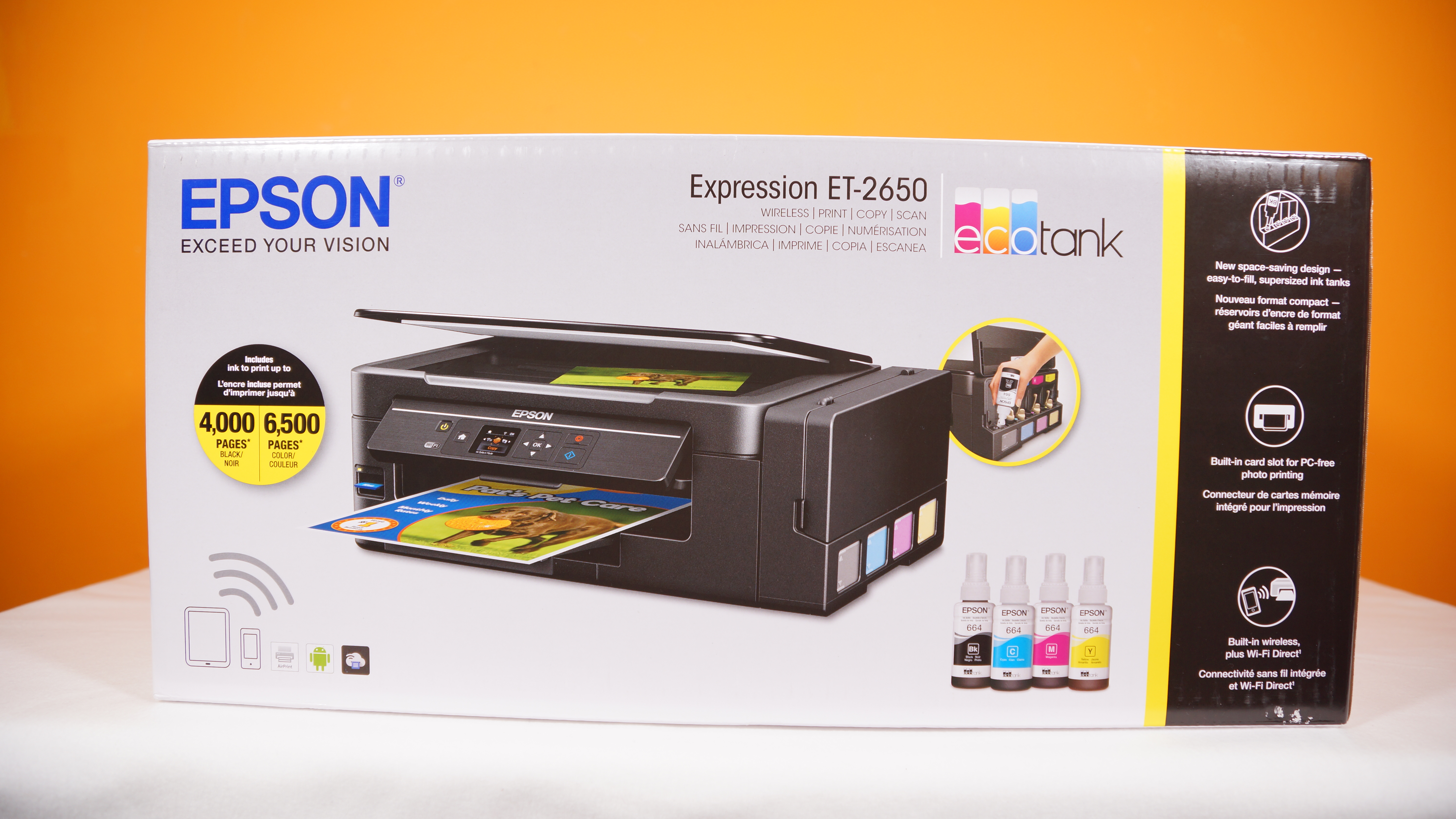 Tiny Review 3 Epson ET2650 Printer with Ink tanks instead of