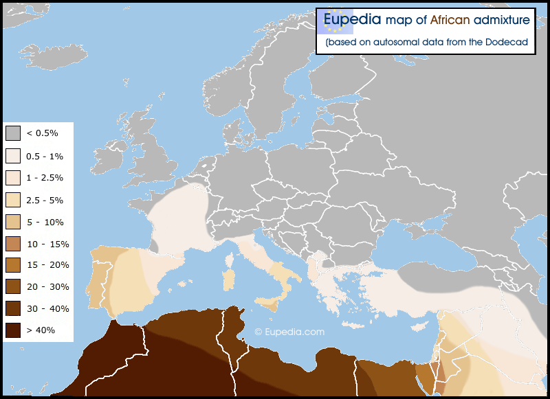 Distribution maps of autosomal DNA in Europe, the Middle East and North