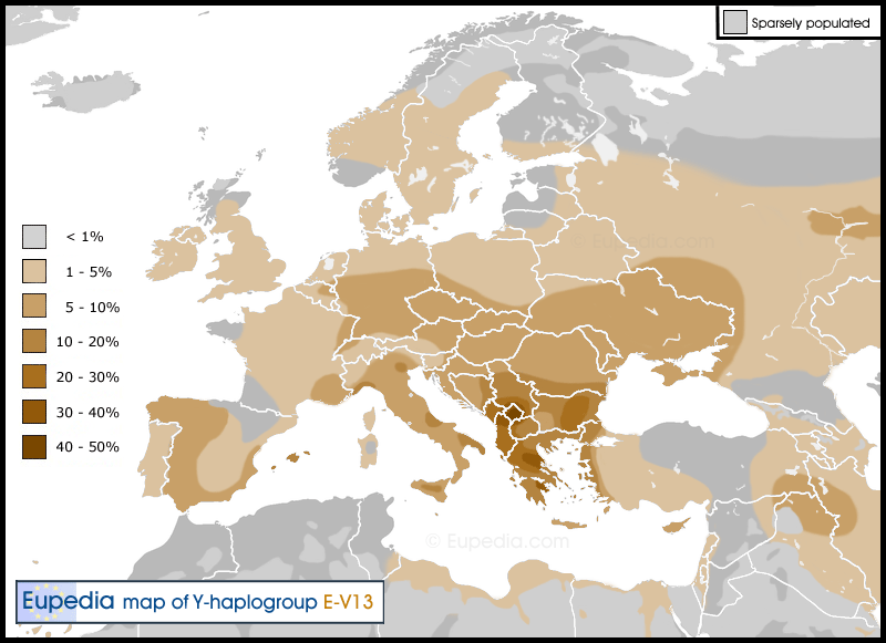 Distribution maps of Ychromosomal haplogroups in Europe, the Middle East and North Africa Eupedia