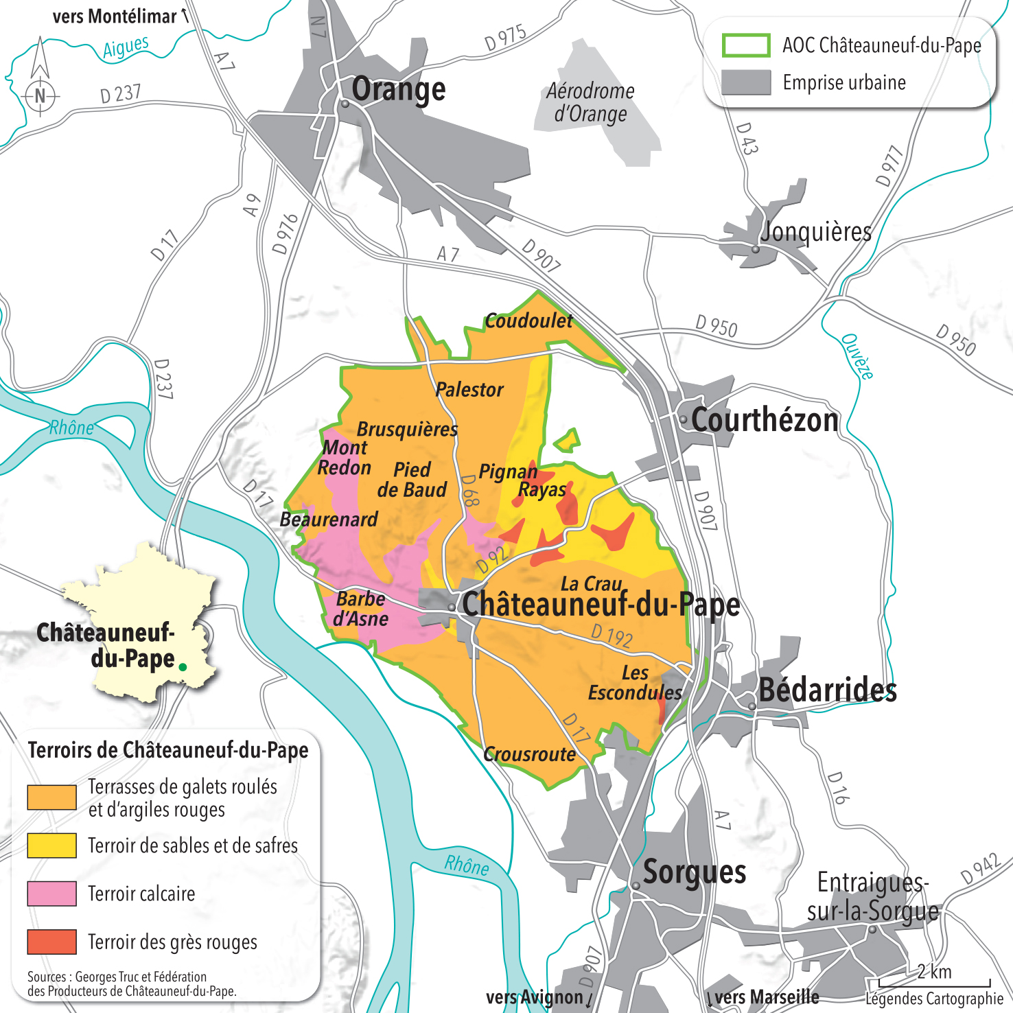 Appellation Chateauneuf Du Pape Carte ChâteauneufduPape 2016, le millésime béni des dieux La Revue du vin