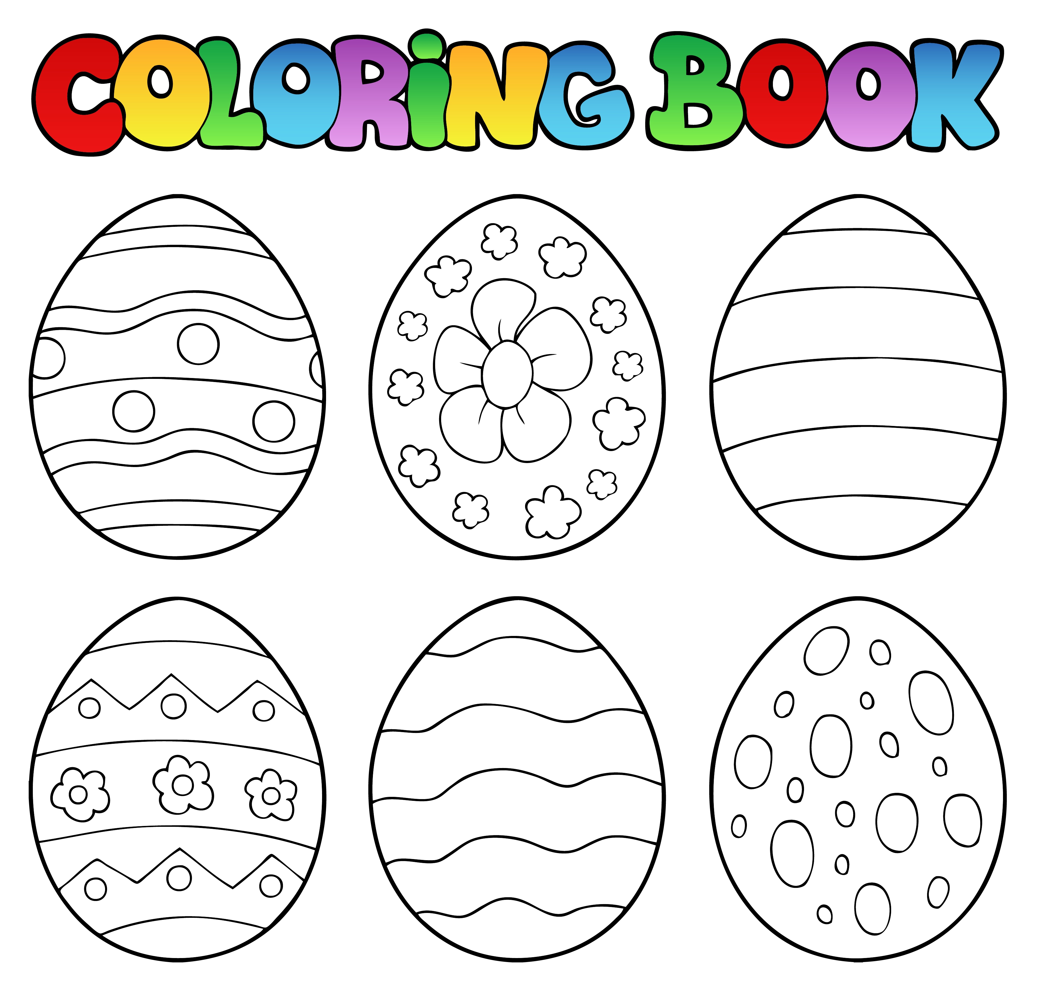 Oeufs en coloriage à imprimer