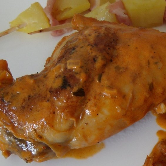 lapin sauté aux écrevisses